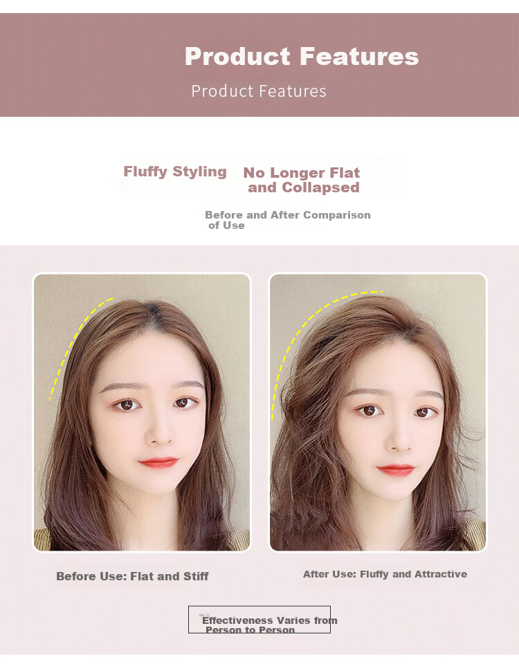 Liqing Autumn And Winter Three-Generation Root Volumizing Clip-In Hair Curler [3 Pieces], High Crown Shaping Hair Clip, Bangs Curler 6