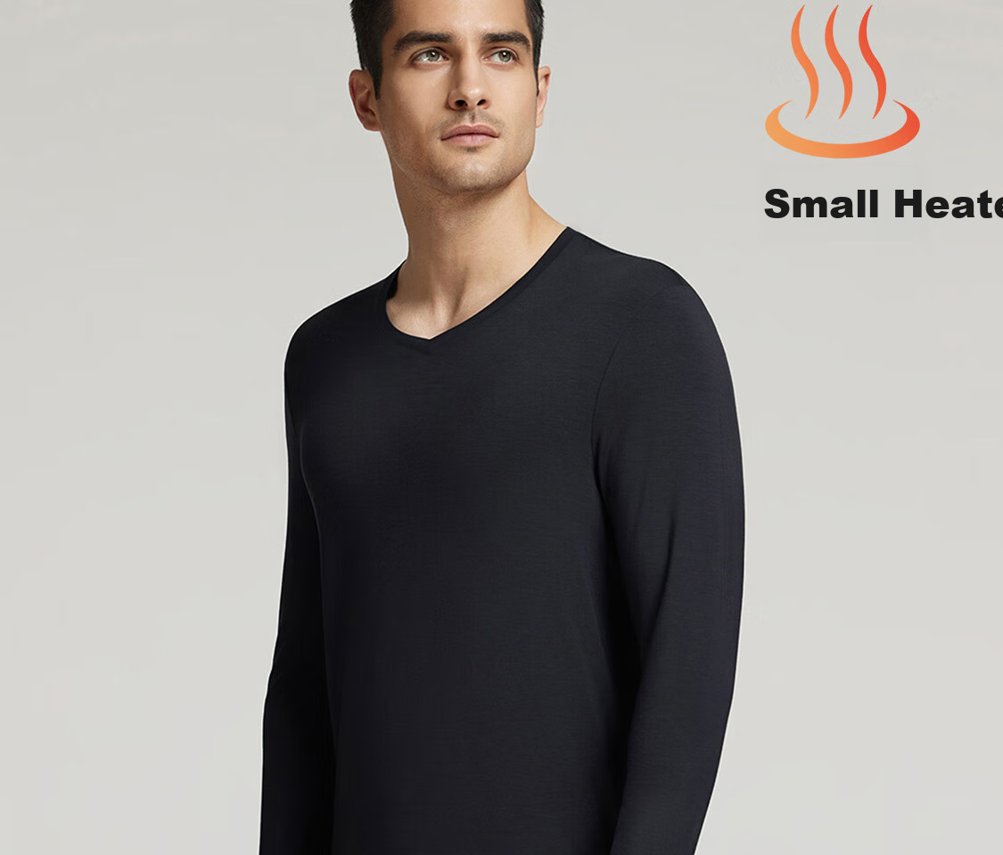 Aimer Men's Thermal Underwear, Thin Base Layer Set, Antibacterial And Anti-Static, NS74K461, Blue, Size 170 21