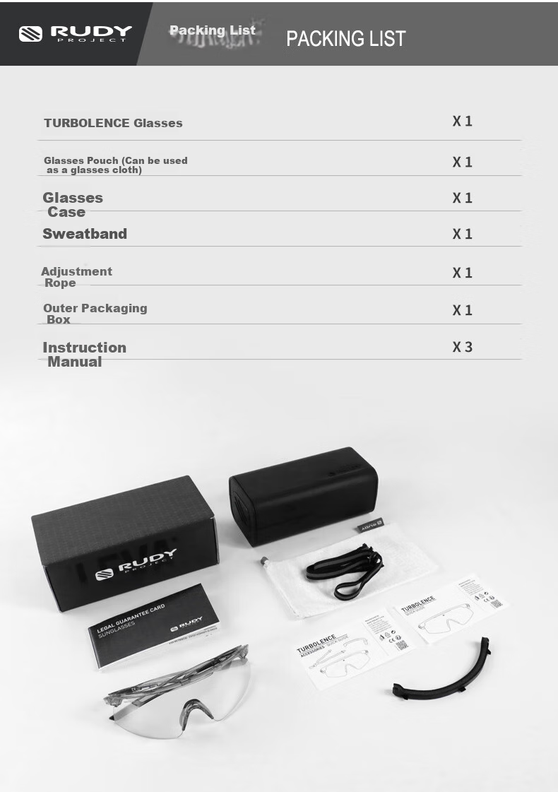 RUDY PROJECT Cycling And Running Sports Photochromic Glasses TURBOLENCE, Marathon Sunglasses Goggles 12