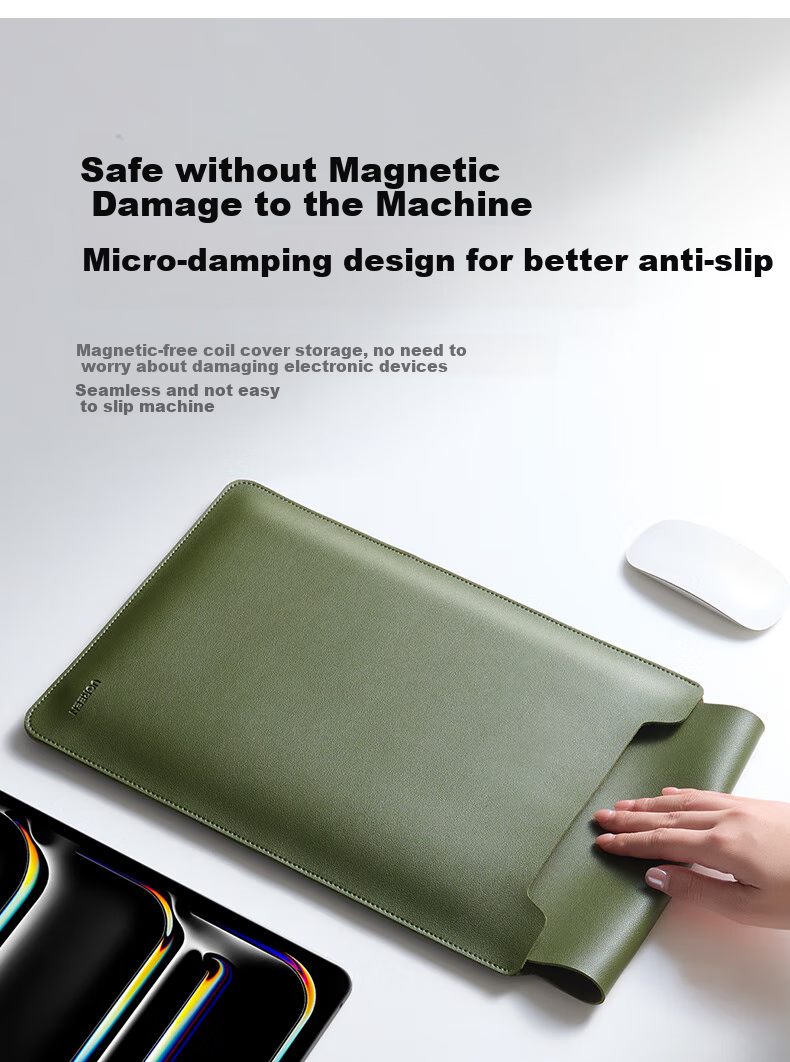 UGREEN Laptop Sleeve for 14-14.9 Inch Non-Magnetic, Compatible with Apple MacBook Pro, Huawei, Lenovo, Xiaomi Laptops, Slim Protective Case Can Be Used As A Mouse Pad 6