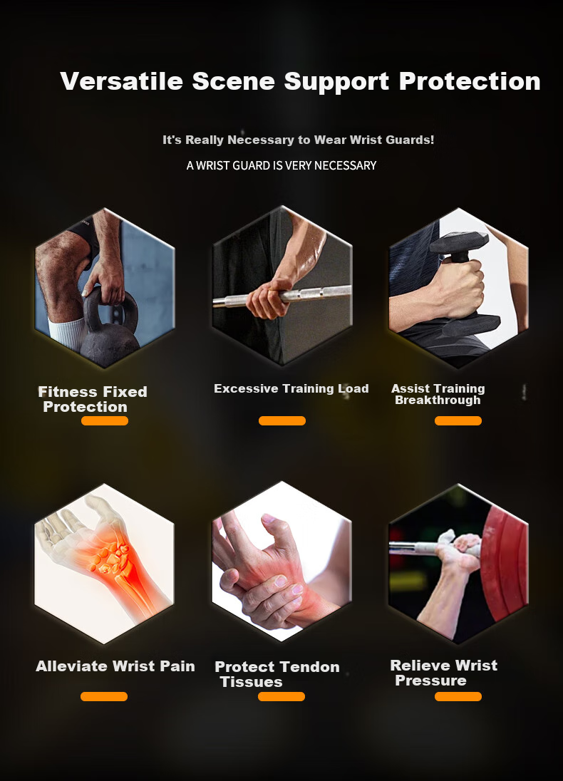 LP Wrist Support for Men, Fitness Wristband, Gym Strength Bench Press Wrist Guard, Anti-Sprain Sports Wristband, Basketball Compression Band 2