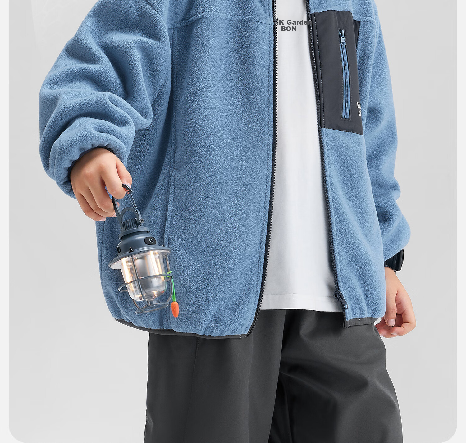 Zuoxi Boys' Fleece Jacket, 2026 New Spring Outerwear, Children's Heat-Resistant Anti-Static Fleece Coat, Blue, Size 150 6