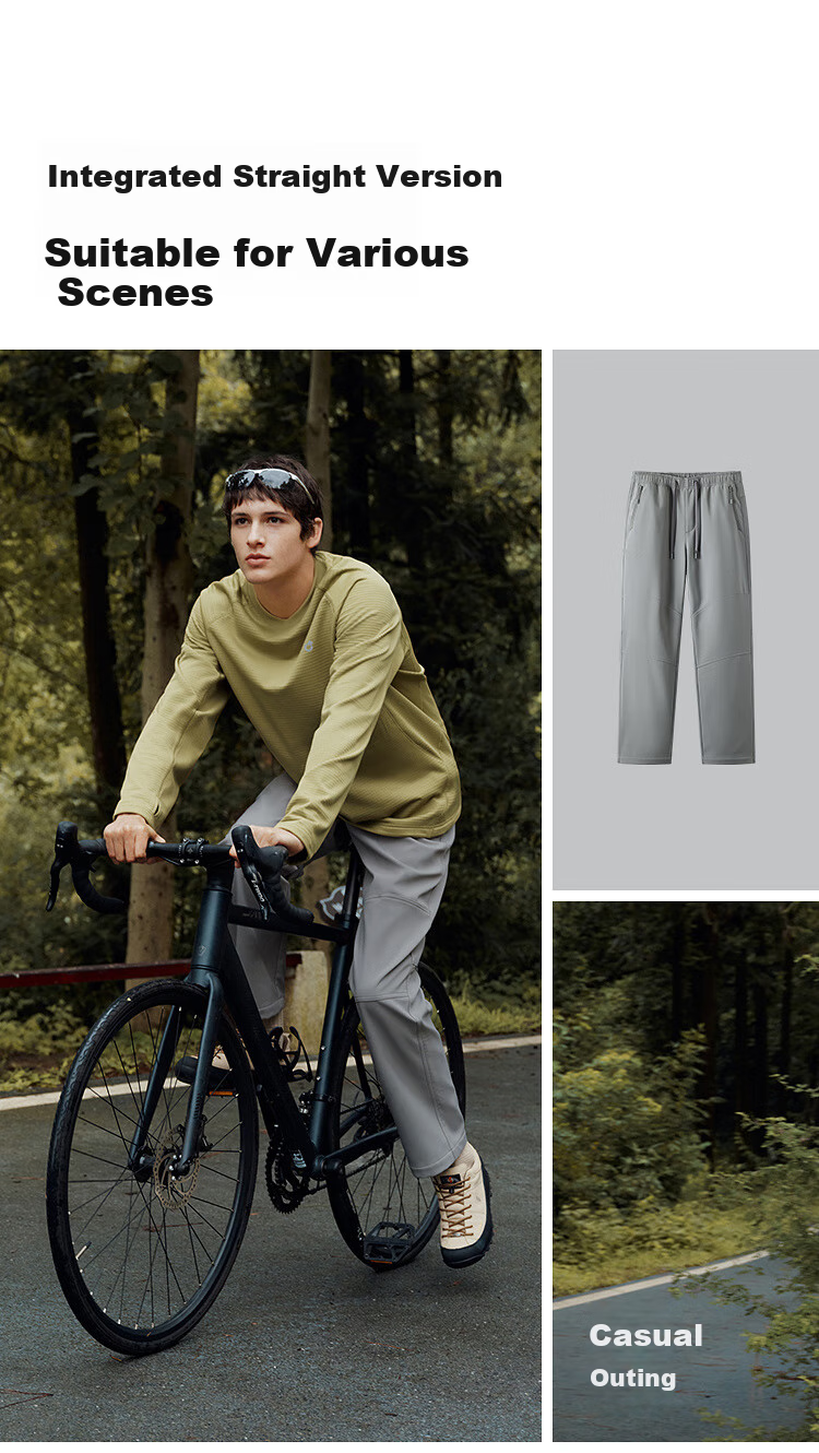Semir Casual Pants for Men, Fleece-Lined Triple-Protection Outdoor Trousers, Winter Straight-Leg Pants with Elastic Waist, Versatile Style 109725127102 9