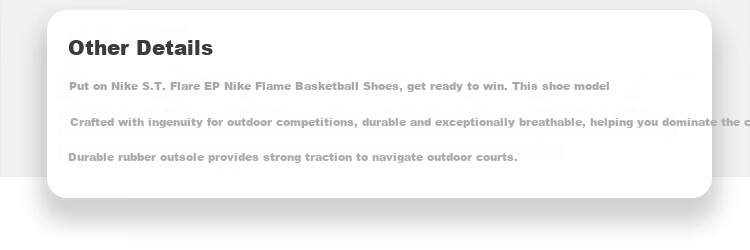 NIKE Men's Basketball Shoes, S.T. FLARE EP Sneakers, HF0232-002, Pearl White, Size 40.5 2