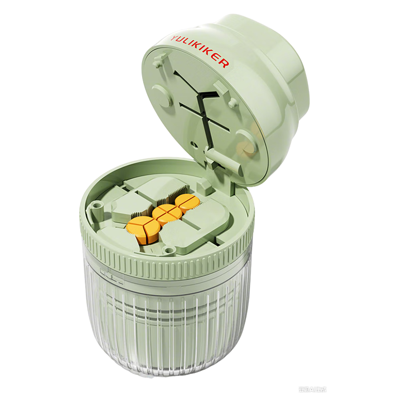 Daisy Leaf Japanese Style Pill Cutter Grinder Portable Mini Pill Box Divider Splitter