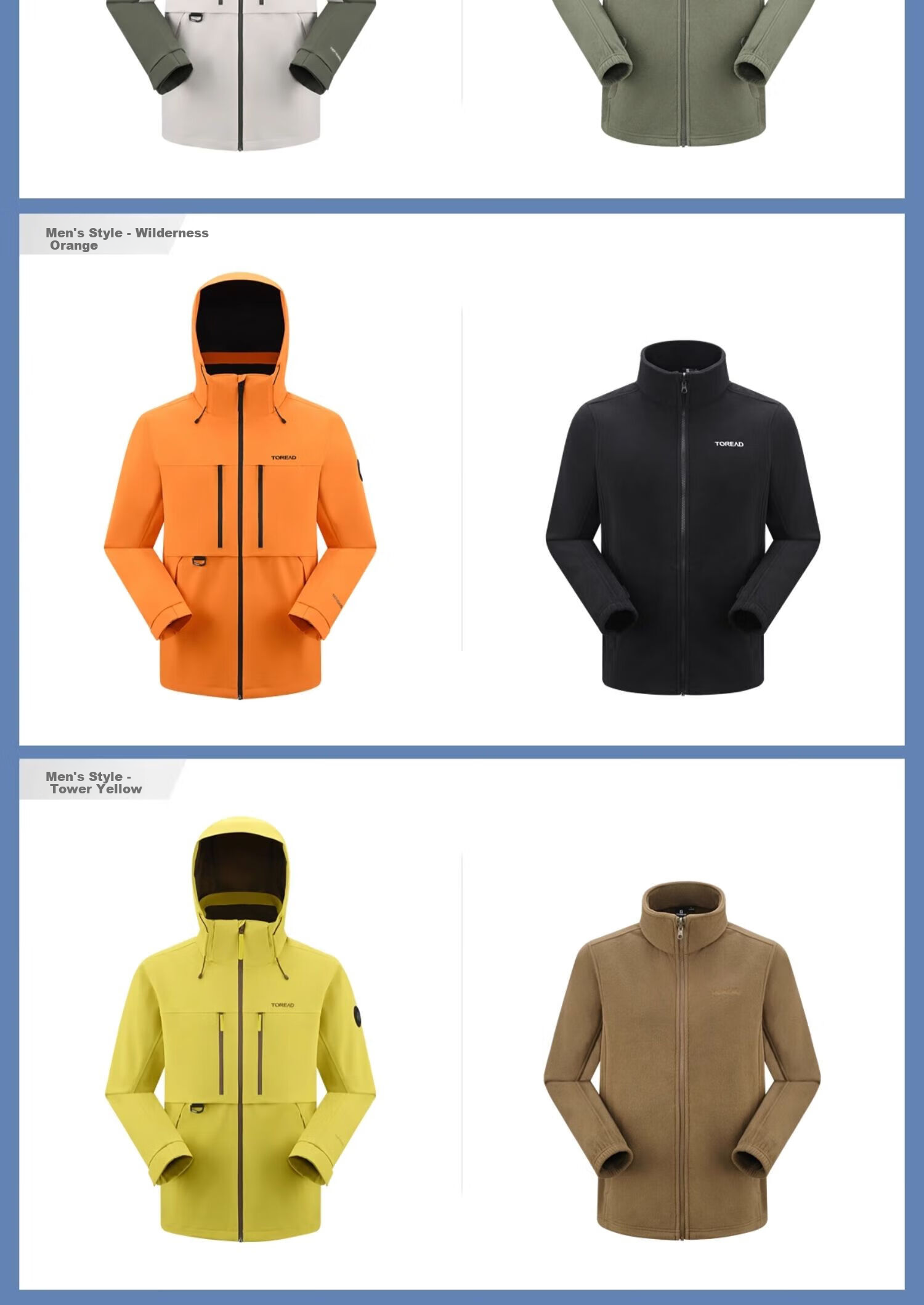 TOREAD Three-In Outdoor Professional Waterproof Windproof Mountaineering Jacket Hiking Coat, Black Men's XL 23