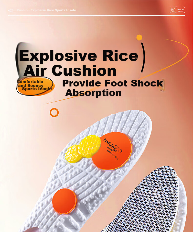 RENBEN Men's Sports Insoles, Soft And Elastic Shock-Absorbing, Comfortable for Long-Standing, Breathable for Military Training And Running, Model 7718, 2 Pairs, Green, Size 35-36 1