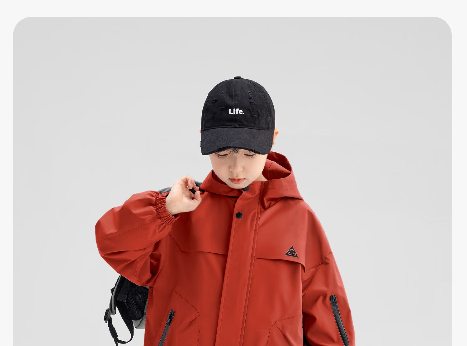 Zuo Xi Kids Children's Softshell Jacket 2025 New Autumn Boys Windproof Waterproof Coat Red 140 13