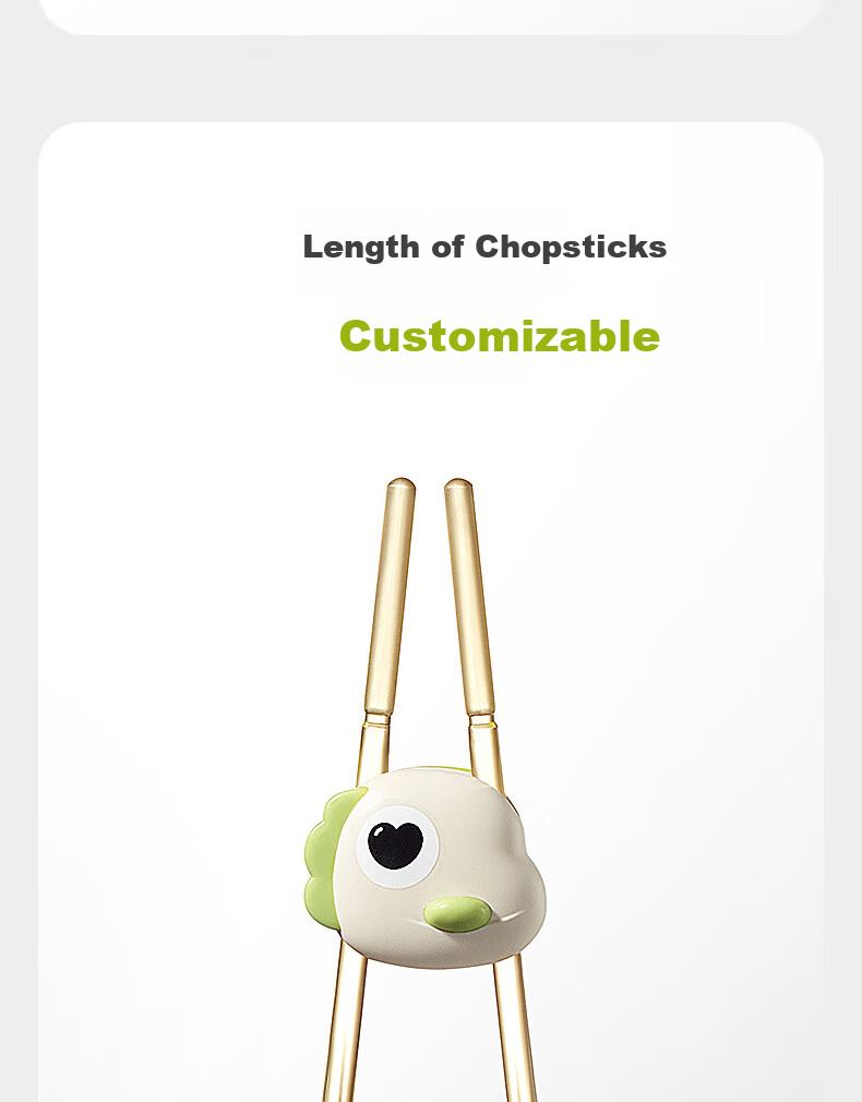 Babycare Children's Chopsticks for Learning And Training, PPSU Material Tiger Mouth Baby Auxiliary Chopsticks - Xigao Dali Qing 9