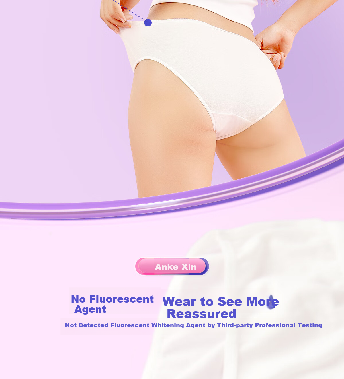 Ankexin Maternity Disposable Underwear for Women, Pure Cotton Sterilized Travel Panties, Individually Wrapped Daily Disposable No-Wash XL Size 15 Pieces 20