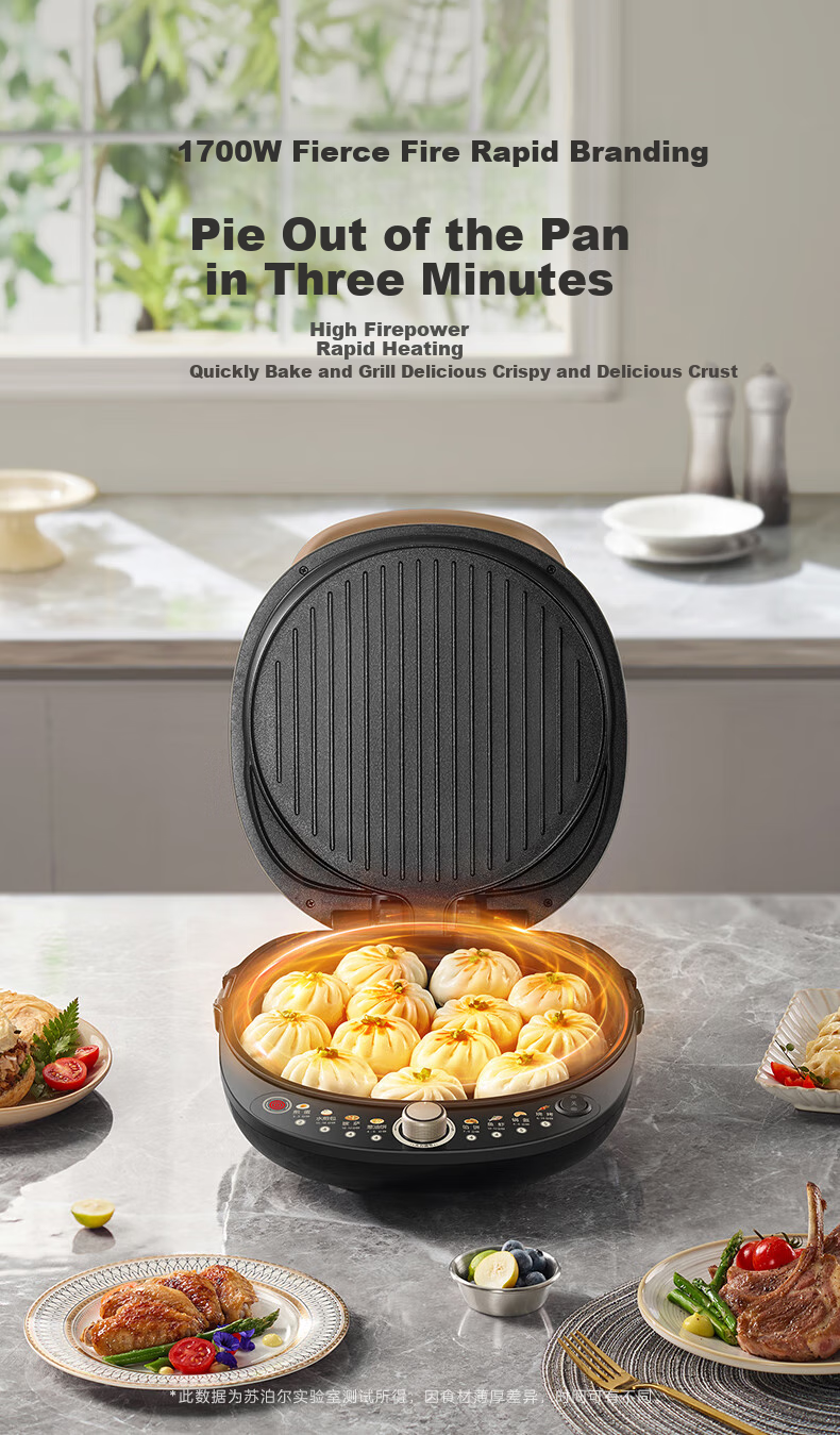 SUPOR Electric Griddle, Detachable Upper And Lower Plates for Home Use, Steamer Pot Hot Pot Wok, Pancake Maker, Sandwich Breakfast Machine with 75mm Deep Pan, Touch-Control Smart Panel JD2828R892 9