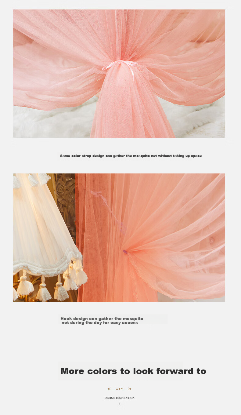 Grace Floor-Standing Palace-Style Mosquito Net for Home Bedroom, Three-Door Full Coverage Dust-Proof Anti-Mosquito Screen, Jade Color, 1.8*2 Meters 18