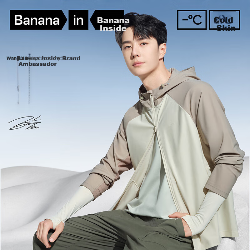 BananaIn Cooling Arm Sleeves UV Protection Sun Sleeves for Men and Women, Wang Yibo Style