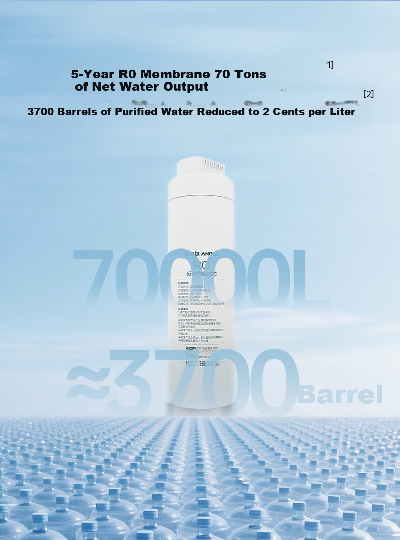 Anjier Household Water Purifier Nezha 2.0 Real Mineral Water 4000 Under-Sink Dedicated Water Purification Machine RO Membrane Reverse Osmosis 1600G Mineral Water J3675-ROC210 11