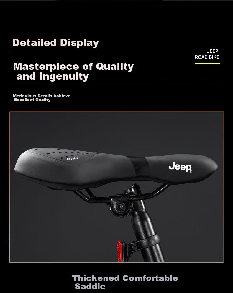 Jeep Mountain Bike for Men And Women Students, Shock-Absorbing Commuter Bicycle RC750 Carbon Steel Emerald Green - 27.5 Inch 27 Speed 25