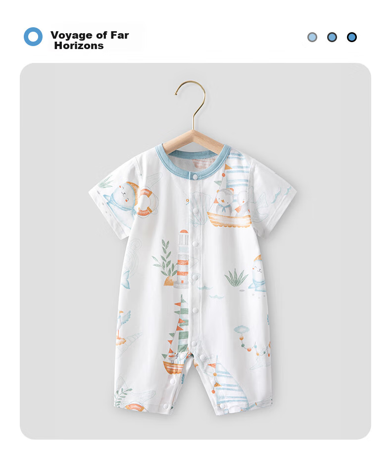 Beitaisi Baby Clothes, Summer Thin, for Boys And Girls, Cotton Onesie, Newborn Romper, Short-Sleeve Pajamas, Air Conditioning Wear 25