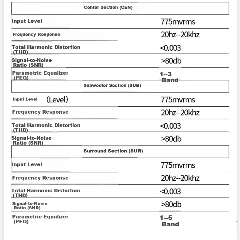 KIB XG2000 Karaoke Pre-Effector, Digital Pre-Effector, Professional KTV Microphone Anti-Howl Audio Processor 9