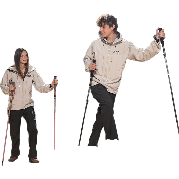 Pioneer Tianlangxing 2 Series Trekking Pole, Carbon Fiber And Aluminum Alloy, Folding Telescopic Walking Stick, Off-Road, Mint Gree