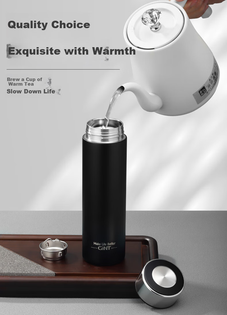GiNT Insulated Mug, 316 Stainless Steel Cup, Tea Infuser for Men And Women, Portable Business Car Water Bottle, Customizable Gift 5