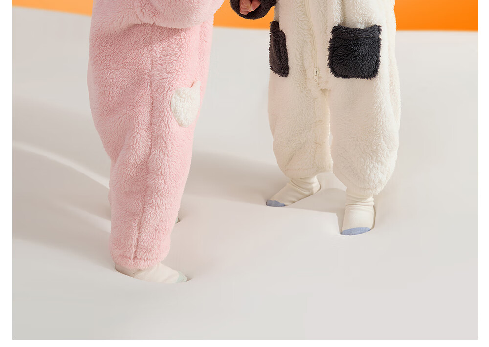 Betis Baby Clothes Autumn Winter Thickened Fleece Lined Warm Unisex Infant Romper Jumpsuit Winter Outdoor Crawling Suit 6