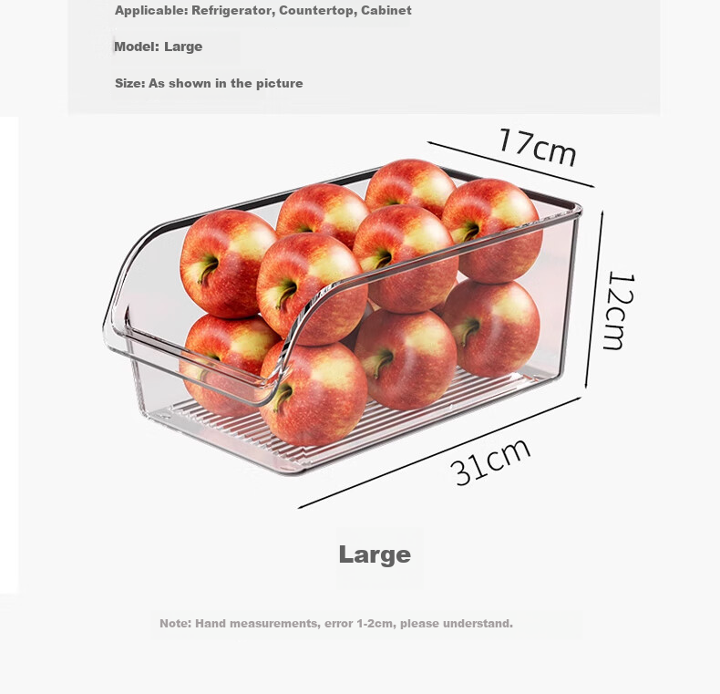 KATEI STORY Japanese Refrigerator Storage Box, Drawer-Style Food Container, Food-Grade Vegetable And Egg Freezer Organizer, Storage Solutio 19
