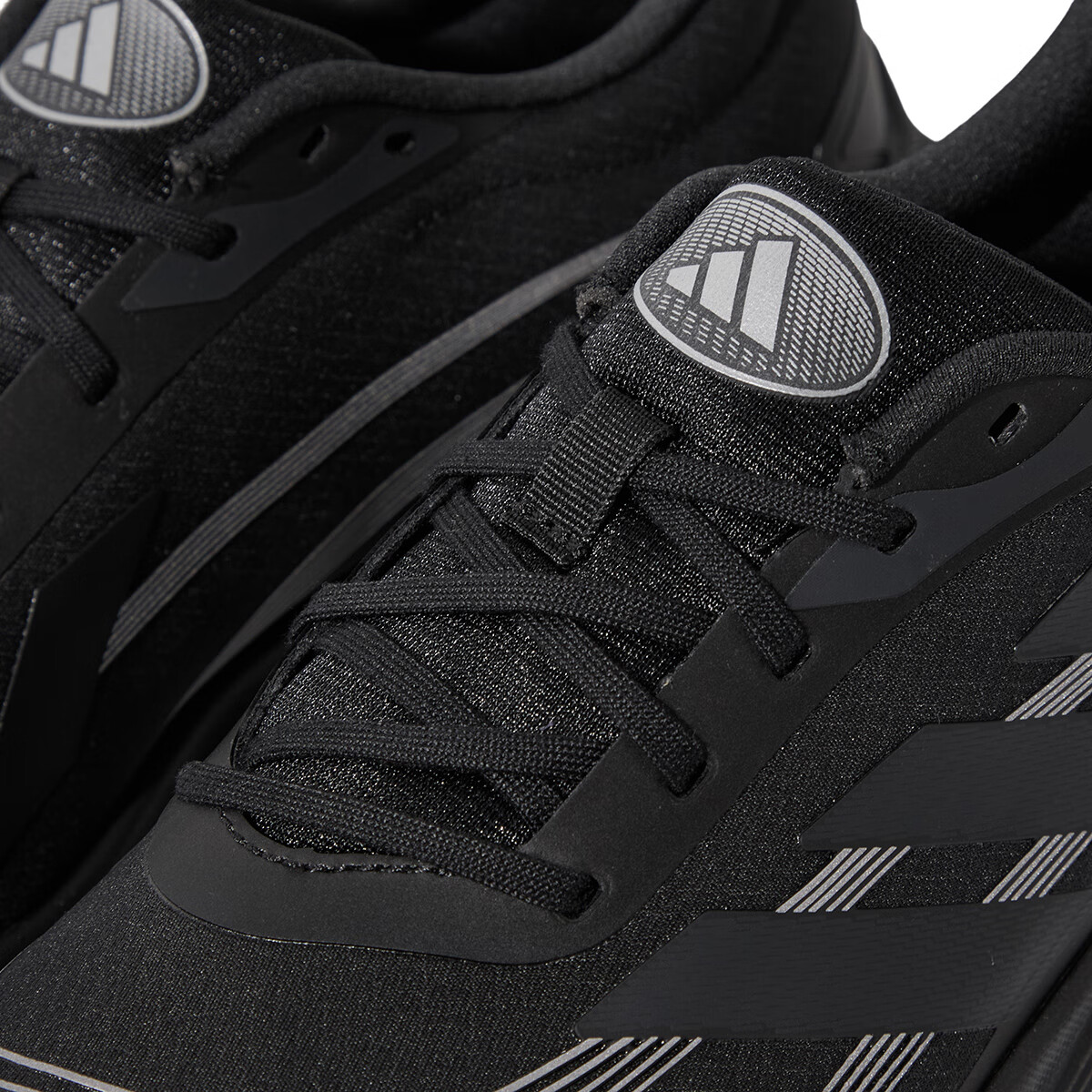 Adidas Men's Running Shoes Cushioning Breathable Marathon Sports Shoes Size 45 Black/Carbon Black 6