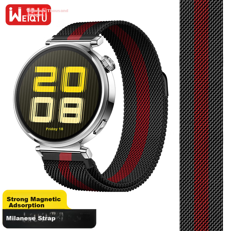 Weiqiantu [Magnetic Milan] Compatible with Huawei GT7/GT6/GT5/Pro/GT4 Watch Bands, for Watch6/6pro/watch5/watch4, Buds2, Feifan Dashi 2