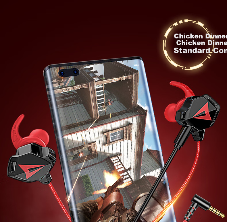 WITGOER Wired Gaming Headset, Specialized for Sound Positioning, 3.5mm In-Ear Design, for Desktop Computer, Latest 2026 Model with Microphone, Two-In HIFI Triangular Laptop, for PUBG 3