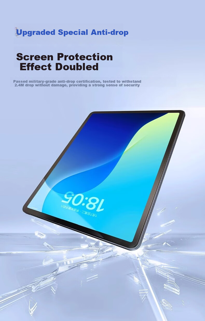 TORRAS [High-Definition Ice Crystal Film] for IPad Air8/7/6 Tempered Glass Screen Protector, 11-Inch, Compatible with 2026/25 Models, M4 Chip Tablet Protective Film, Shatterproof, Anti-Fingerprint, Ultra-Clear Protective Film 15