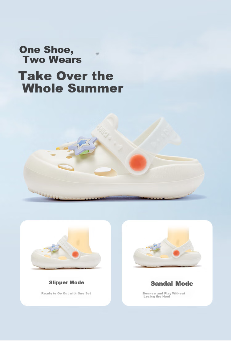 DAVE & BELLA Children's Slippers, Non-Slip, Summer Girls' Sandals, Baby Slippers, Clogs, Indoor Boys' Spring Shoes 4