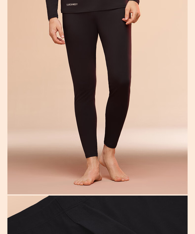 LUCKMEEY Thermal Underwear Set Combed Cotton Heat Retaining Base Layer Slim Fit Pure Cotton Autumn Long Johns for Men and Women Winter Innerwear 29