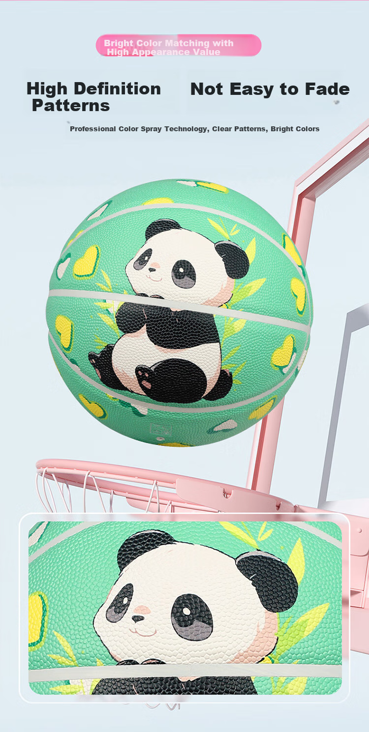 ProSelect Children's Basketball Size 5 Cartoon Pattern Moisture-Absorbing PU Student Training Competition Basketball GB307C5 4