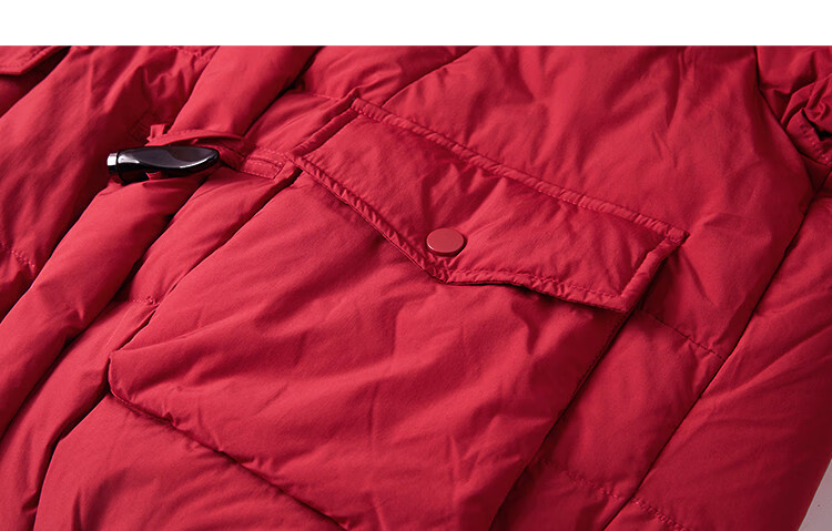 Demana Nordic Cotton Three-Proof Winter Short Duck Down Coat with Stand Collar and Toggle Buttons for Women 3