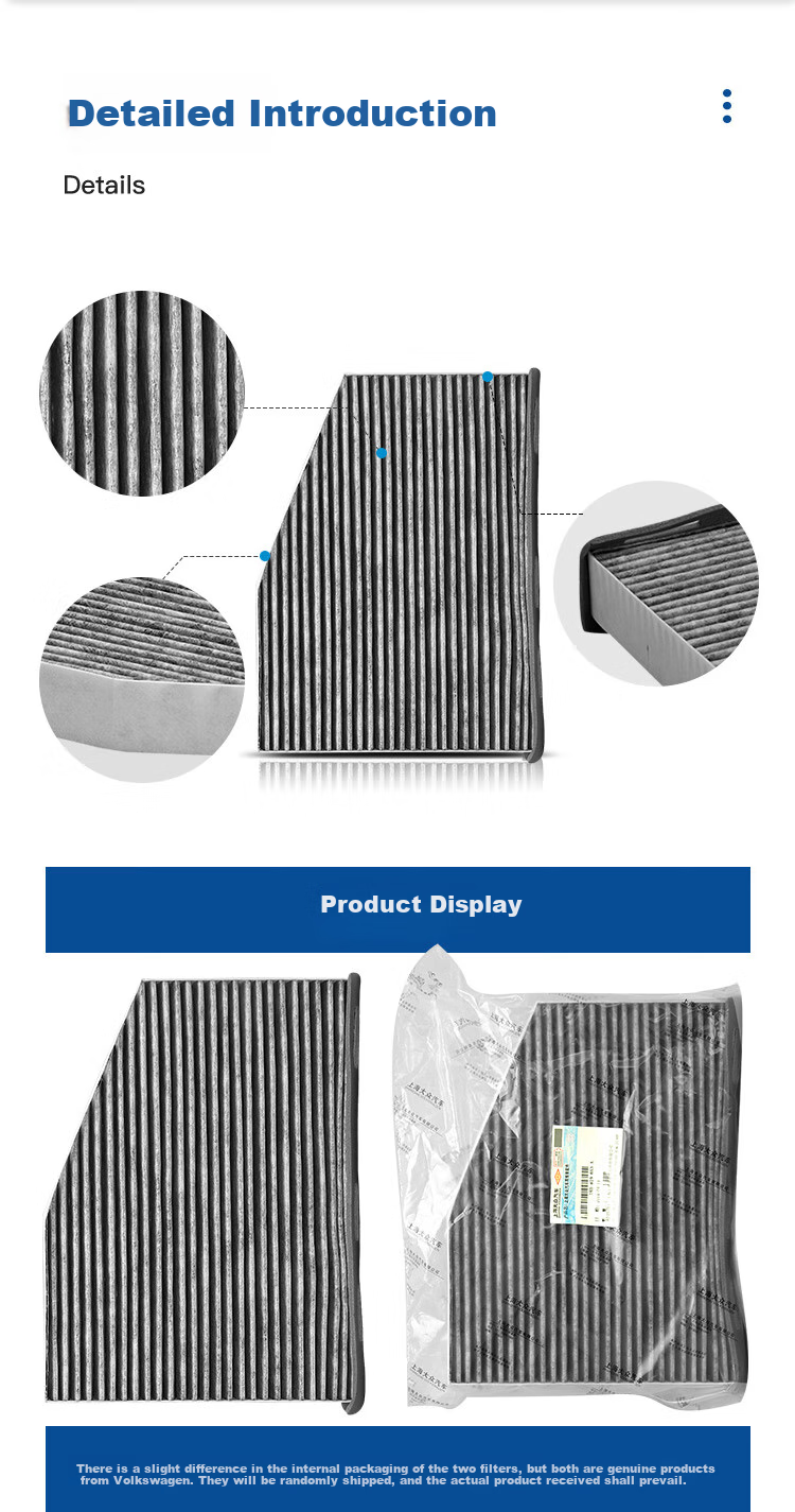 Volkswagen Original Air Conditioning Filter Element for Langjing/Langxing/Langyi 1.4T 1.6L 2.0L 1.5L / Kamiq And Other Models 4