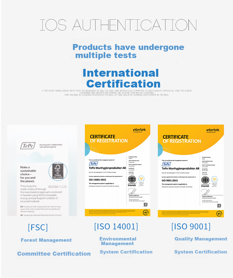 Tepe Swedish Imported Interdental Brush, Orthodontic Appliance Floss Pick, Type I Interdental Cleaner, Dental Floss Stick, Toothpick Brush 16