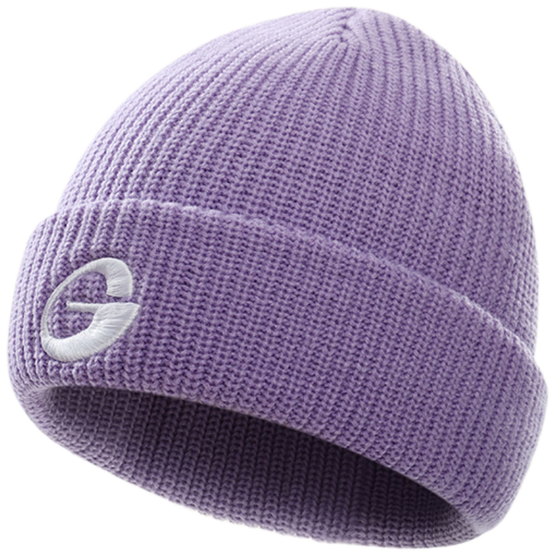 GOLOVEJOY Knit Beanie Cold Weather Hat for Women Autumn Winter Men Warm Windproof Outdoor Hiking Mountaineering Wool Hat Off-White