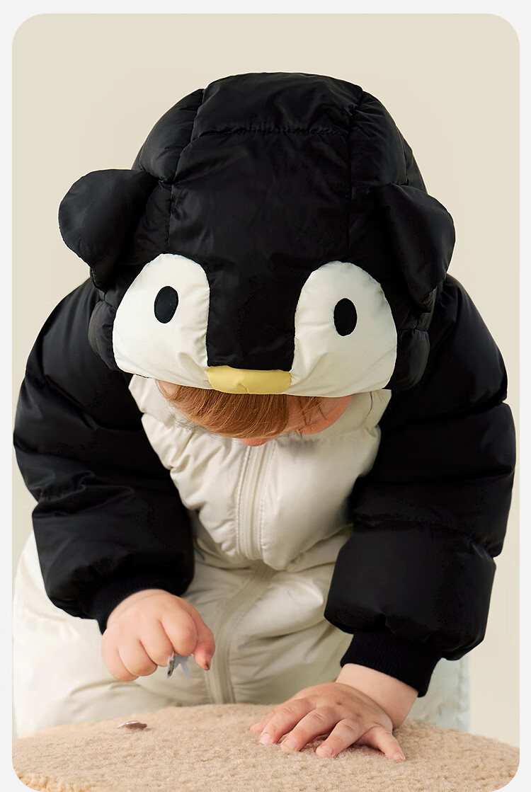 Minibala Bala Waterproof Down Jumpsuit Baby Clothes Bear Romper Boys Girls Thickened Down Onesie 9
