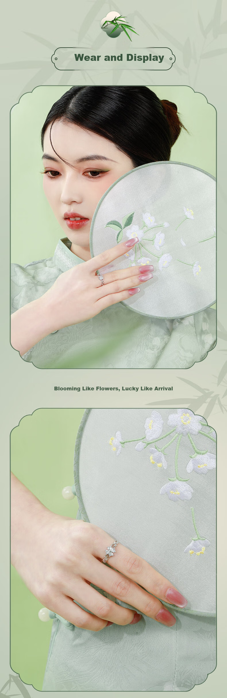 MOLADY [Birthday Gift] Four-Leaf Clover Silver Ring for Women, Fashionable Confession Single Ring, Anniversary Gift for Girlfriend Or Wife 2