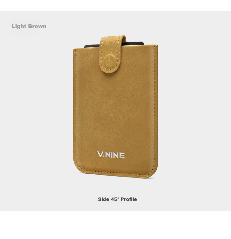 V.NINE Men's Slim Portable Card Holder And Wallet Combo with Pull-Out Design, Business Short Style Multi-Card Slots Wallet, Gift Box Packaging for Me 8