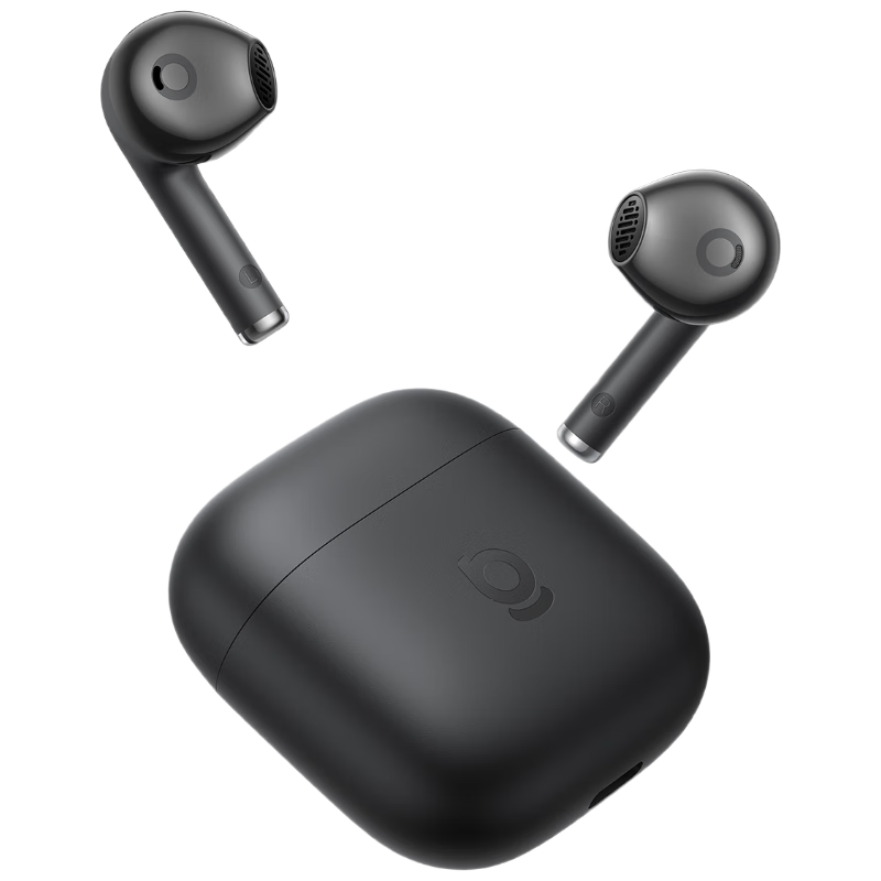 BASEUS W04 Semi-In-Ear True Wireless Bluetooth Earphones New Upgrade Premium Sound Quality 60H Long Battery Life Compatible with Apple Huawei Vivo Honor Oppo Phones Gift