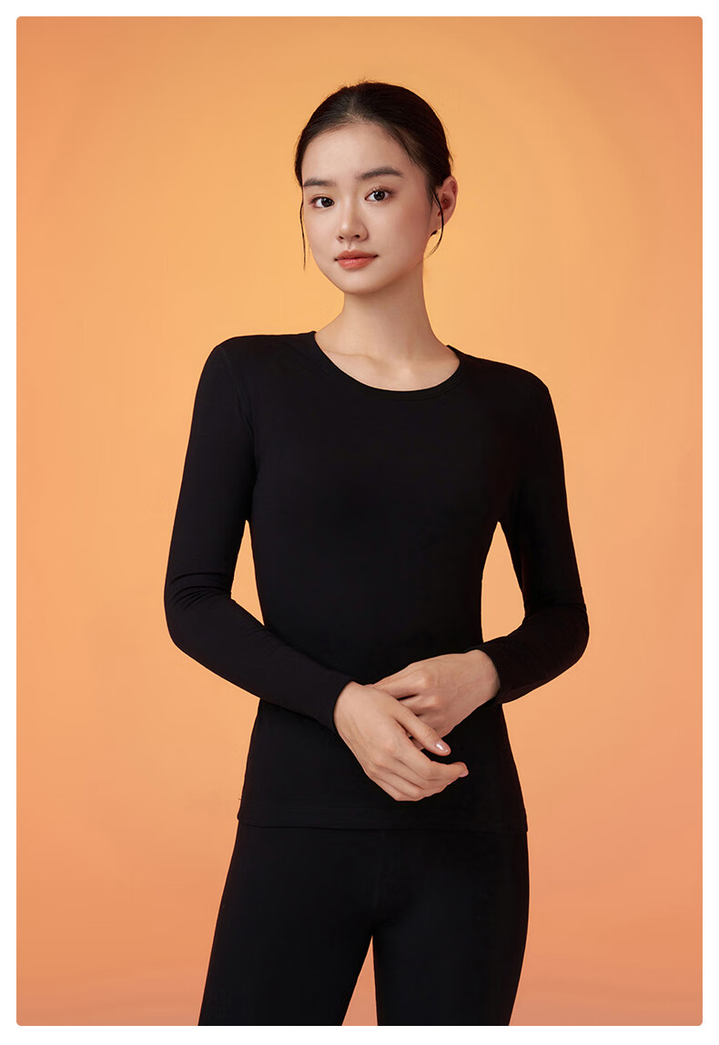 LangSha 26th Anniversary New Arrival [Ren Jialun Celebrity Endorsed Quality] Women's Thermal Underwear German Velvet Heat 10A Antibacterial 5