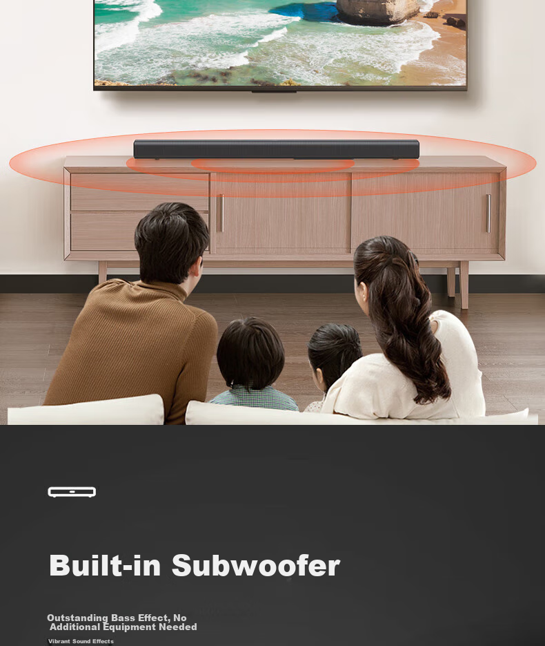 JBL CINEMA SB510 Soundbar TV Speaker System with 3.1 Dolby Audio, Built-In Subwoofer, Home Theater, External Wireless Bluetooth Computer Projector Speakers 3