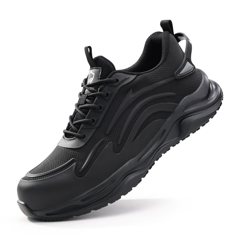 BlueOwl Shield Men's Insulated 10KV Ultra-Light Anti-Smash Anti-Puncture Safety Soft Sole Electrician Work Shoes D211Q Size 44
