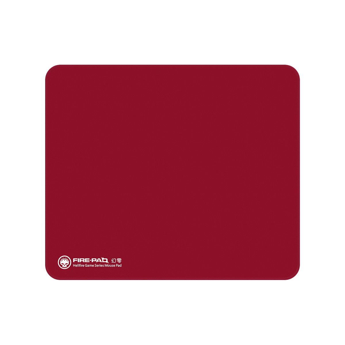 FIRE-PAD Gaming Mouse Pad All-Purpose Cloth Surface Solid Color Ultra-Narrow Dense Edge Stitching Medium Small 480x400x5mm Wine Red