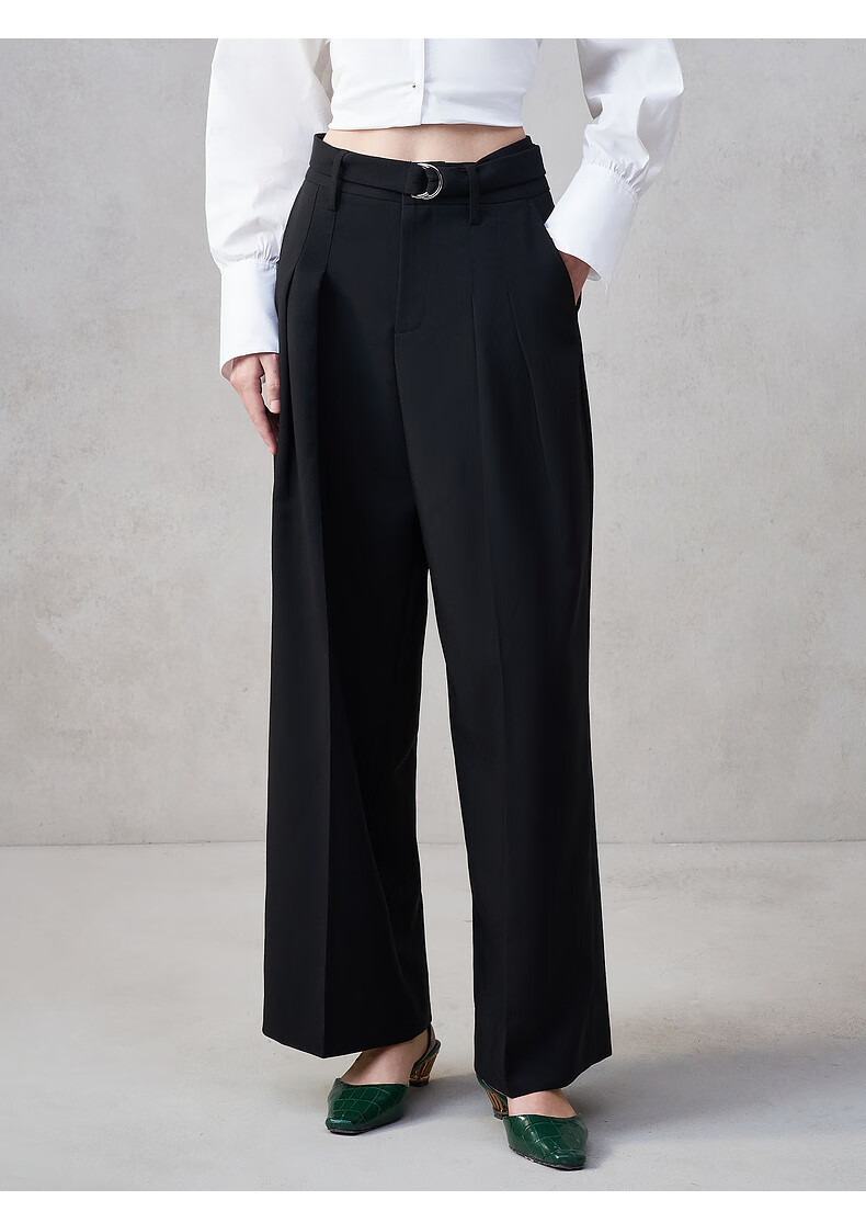G2000 Wide-Leg Pants with Belt | Women's 2025 Autumn Winter Comfortable Stretch Casual Trousers Mall Edition 5