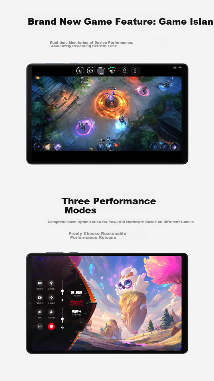 Lenovo Legion Y900 13-inch Snapdragon 8 Gen 2 Full-Screen Gaming Entertainment Learning WIFI 8GB+256GB L-CN Black 16