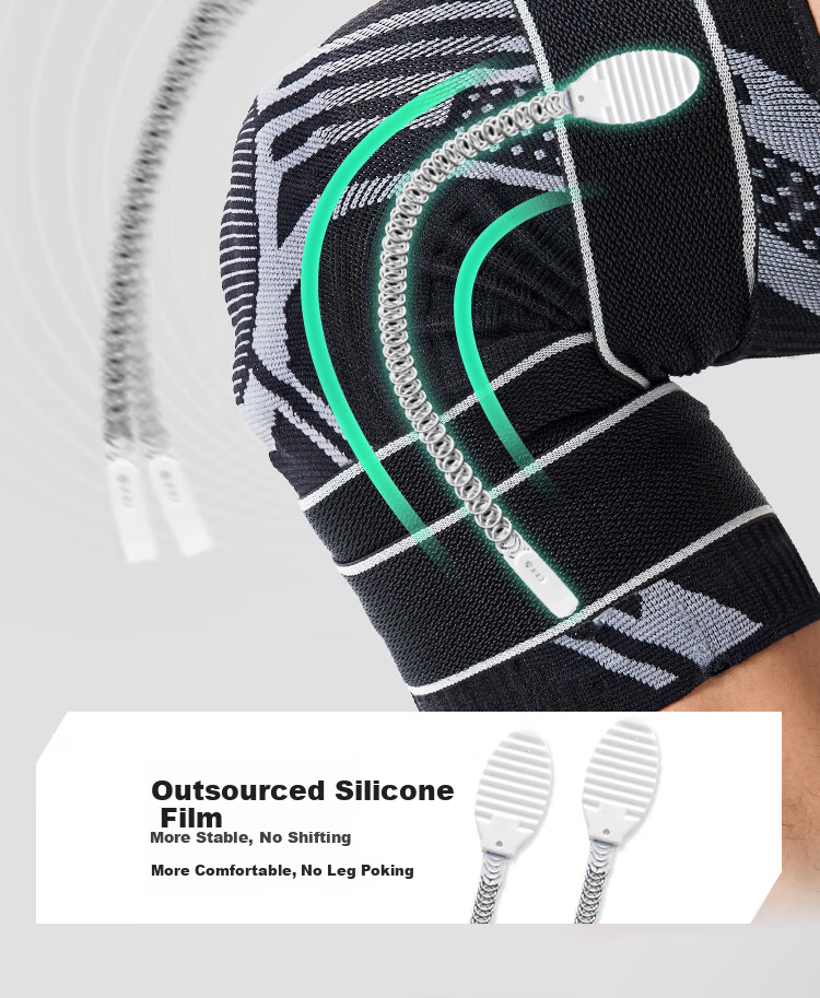 JD Original X380 Sports Knee Brace for Running And Basketball, Patella Fixation Meniscus Protection Hiking Knee Support, Single Piece M Size 7