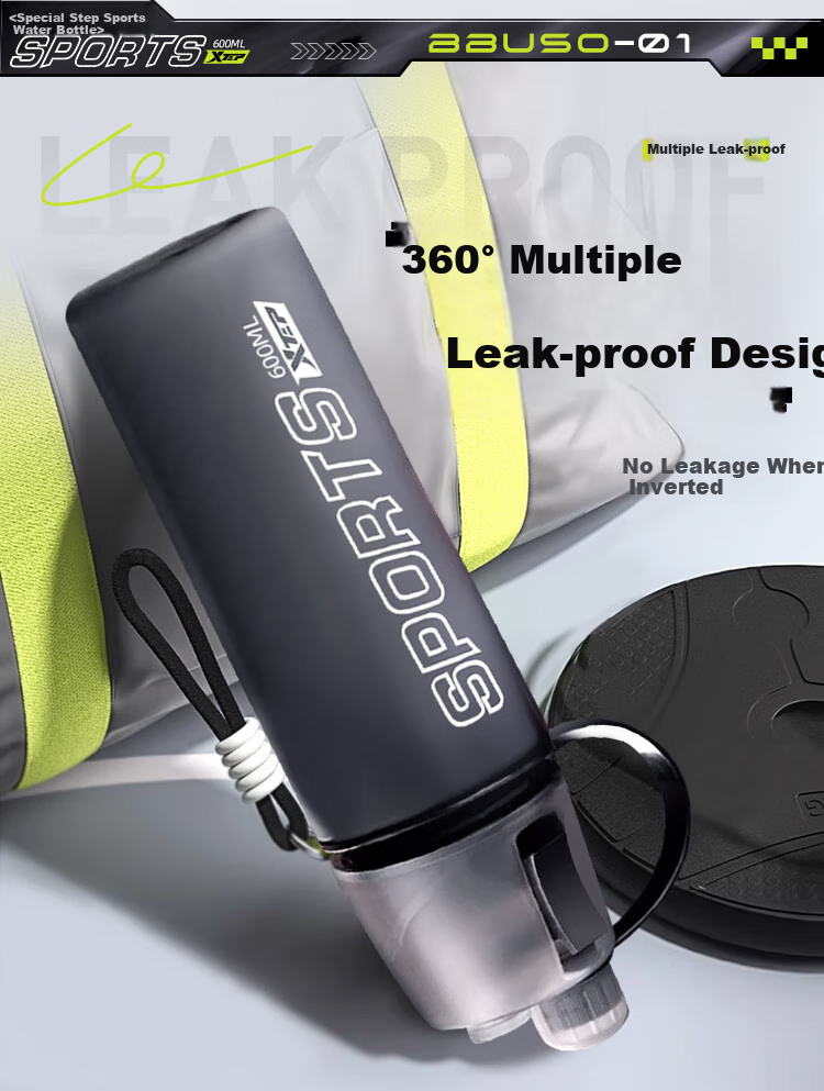 XTEP Spray Water Bottle for Men And Women, Cycling, Children, Students, School Use, Portable Sports Water Bottle for Biking in Summer 15