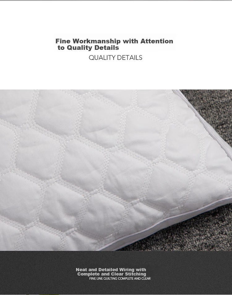 Dohia Home Textile Pillow, Class A Pure Cotton Hotel-Style Pillow Core, Adult Cervical Pillow, Height Approximately 8cm 9