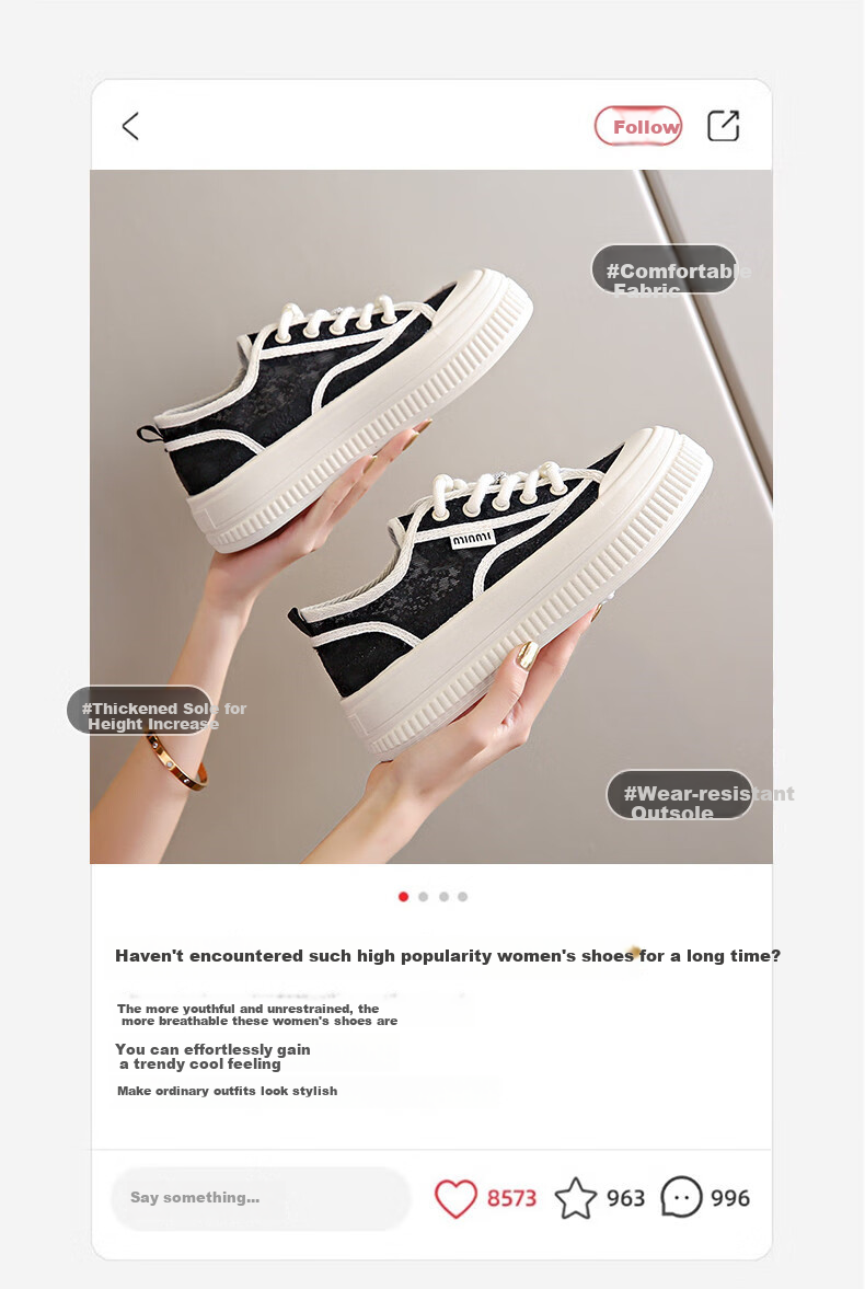 CARTELO Women's Summer Lace Mesh Fisherman Shoes Breathable White Sneakers Mesh Shoes for Women 1585 Off-White Size 38 3